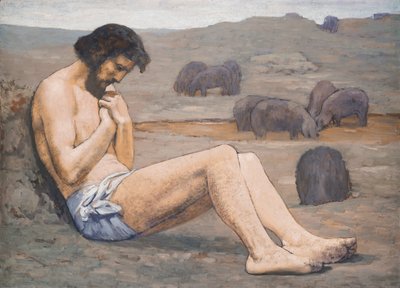 El hijo pródigo, c. 1879 de Pierre Puvis de Chavannes