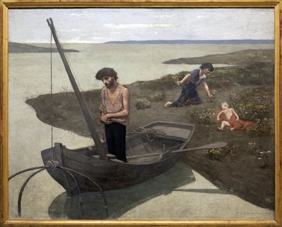 El pobre pescador, Pintura de Pierre Puvis de Chavannes (1824-1898). Fotografía, KIM Youngtae, París, Musée d
