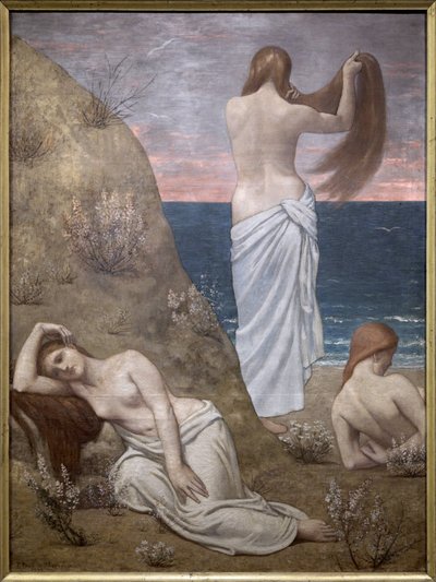 Jóvenes junto al mar de Pierre Puvis de Chavannes