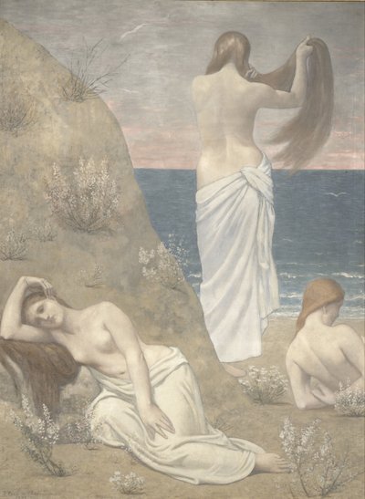 Jóvenes junto al mar, 1887 de Pierre Puvis de Chavannes