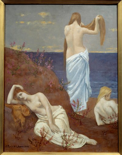 Jóvenes en la playa de Pierre Puvis de Chavannes