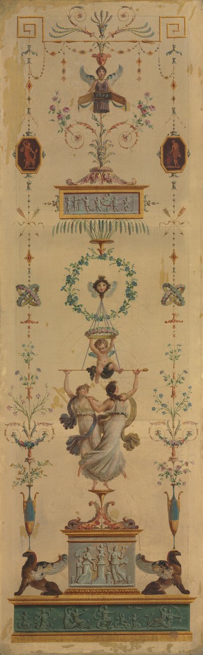 Panel Decorativo, 1790s de Pierre Rousseau