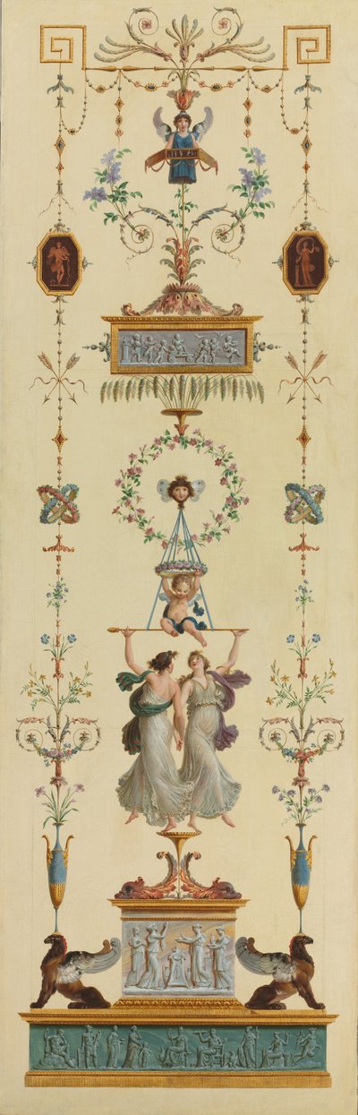 Panel decorativo, 1790s de Pierre Rousseau
