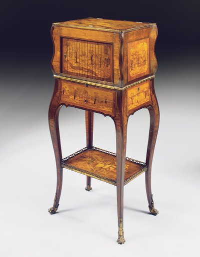 Secretaire serre-bijoux de Luis XV de Pierre Roussel