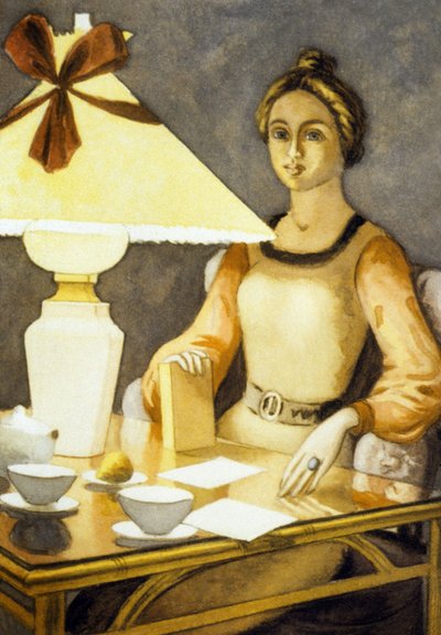 Angele, ilustración de "Paludes" de André Gide de Pierre Roy