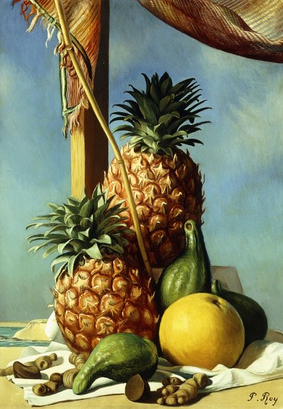 Naturaleza muerta con piñas; Nature Morte avec Ananas de Pierre Roy