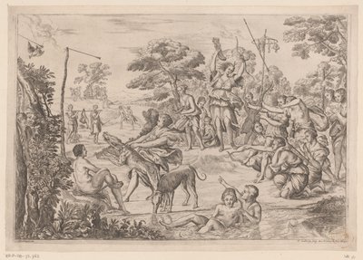 Tiro con arco de las ninfas de Diana de Pierre Scalberge