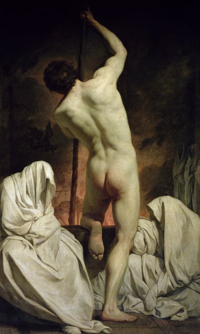 Caronte Pasando las Sombras de Pierre Subleyras
