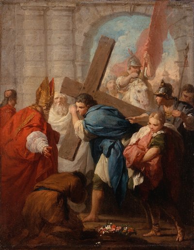 Heraclio llevando la cruz, c.1728 de Pierre Subleyras