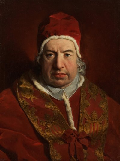 Papa Benedicto XIV Prospero Lambertini, 1675-1758, 1746 de Pierre Subleyras