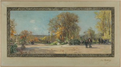 Boceto para el ayuntamiento de Vanves: La terraza del Liceo Michelet de Pierre Vauthier