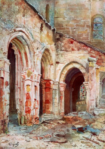 La iglesia de Sermaize, 1914, 1926 de Pierre Vignal