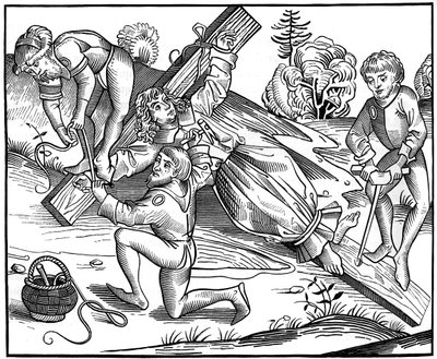 El infante Ricardo de Pontoise crucificado por judíos, 1493 1849 de Pierre Wolgmuth