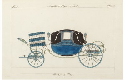 Berline de ville, 1800s de Pierre de La Mesangere