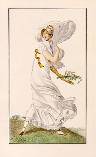 Vestido de paseo de gasa, 1812 de Pierre de La Mesangere