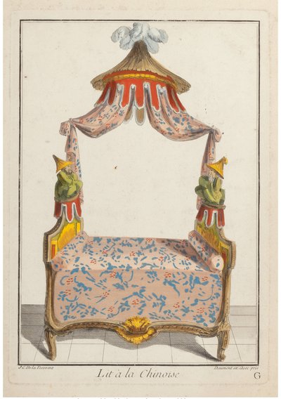 Lit à la Chinoise, ca 1788 de Pierre de La Mesangere