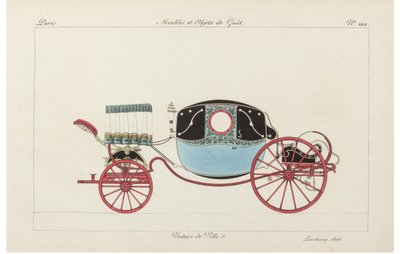 Coche de ciudad, 1800s de Pierre de La Mesangere