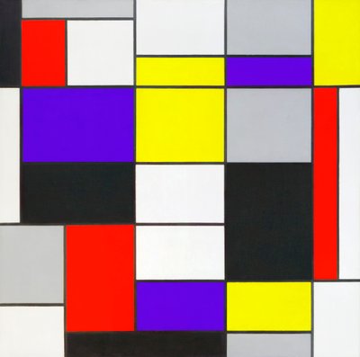 Composición A de Piet Mondrian