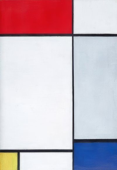 Composición en rojo, amarillo y azul. 1927 de Piet Mondrian