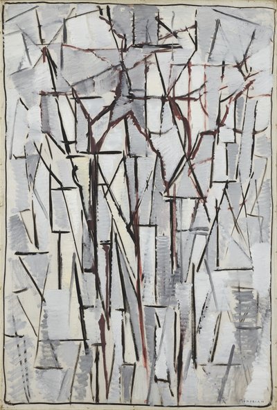 Composición árboles 2, 1912-13 de Piet Mondrian