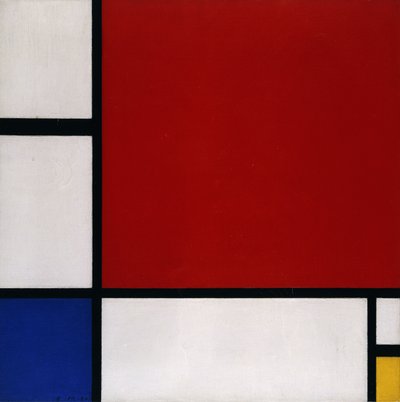 Composición con Rojo, Azul y Amarillo de Piet Mondrian