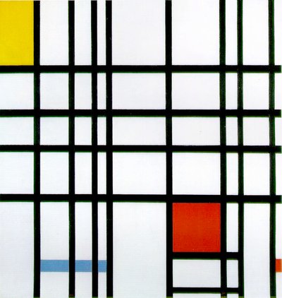 Composición con Rojo, Amarillo y Azul, 1921 de Piet Mondrian