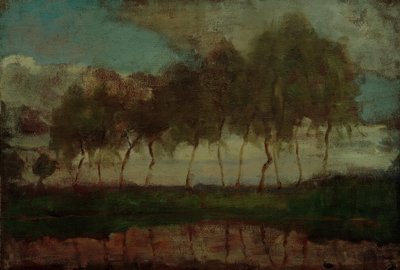 El Gein: Árboles junto al agua de Piet Mondrian