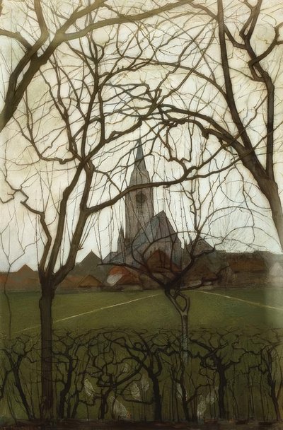 Iglesia del pueblo (Dorfkirche); Iglesia de San Jacobo, Winterswijk de Piet Mondrian