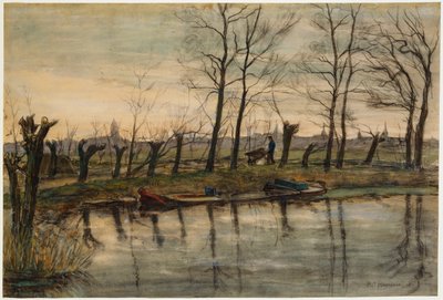 Granjero Volviendo a los Campos, c.1900 de Piet Mondrian