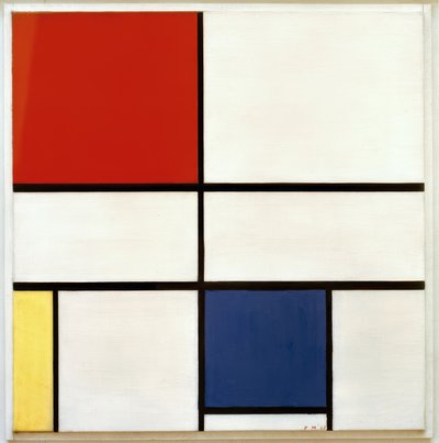Composición C; Composición N.º III; Composición con rojo, Ge de Piet Mondrian