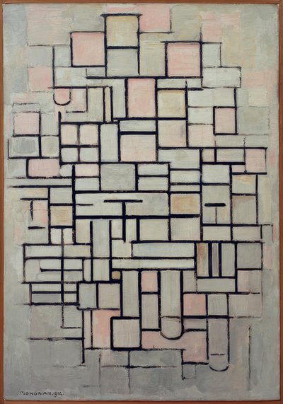 Composición No. IV; Composición 6 de Piet Mondrian