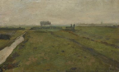 Paisaje cerca de Ámsterdam, c. 1902 de Piet Mondrian