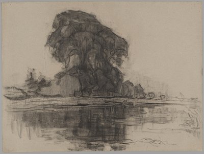 Granja Landzicht: Estudio de composición de Piet Mondrian