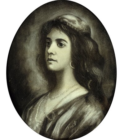 Retrato de niña de Piet Mondrian