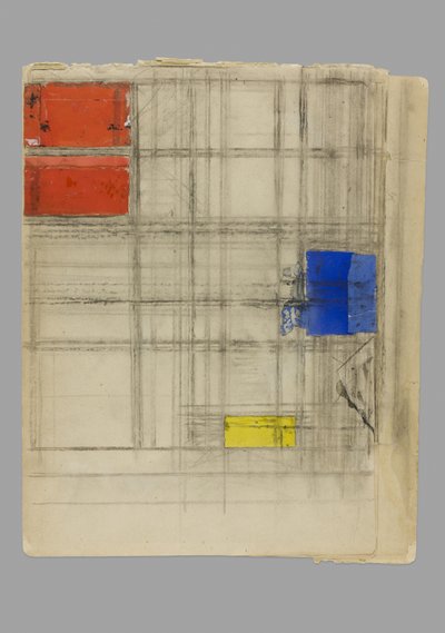 Estudio para una composición de Piet Mondrian