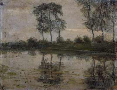 Árboles junto al Río Gein, por Piet Mondrian. Países Bajos, siglo XX de Piet Mondrian