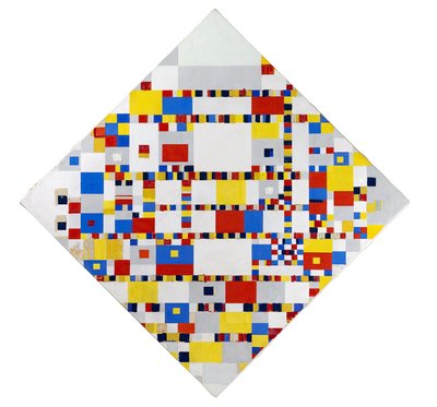 Victory Boogie Woogie (inacabado) de Piet Mondrian