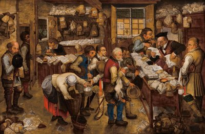 La oficina de los recaudadores de impuestos de Pieter Brueghel the Younger