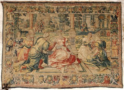 Tapiz de Marco Antonio y Cleopatra de Pieter (attr. to) Coecke van Aelst