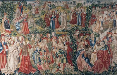 La parábola de los obreros de la viña, c.1500 (tapiz) de Pieter (studio of) Coecke van Aelst