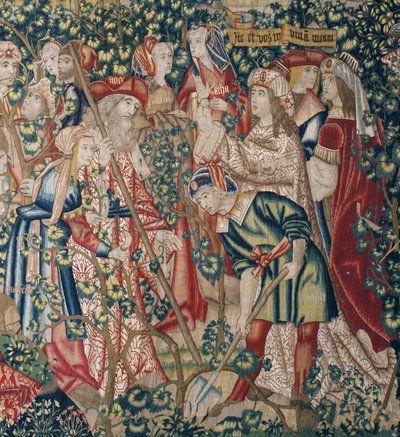 La parábola de los obreros de la viña, c.1500 (tapiz) de Pieter (studio of) Coecke van Aelst