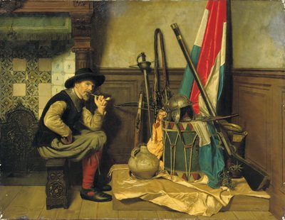 El soldado fumador de Pieter Alardus Haaxman