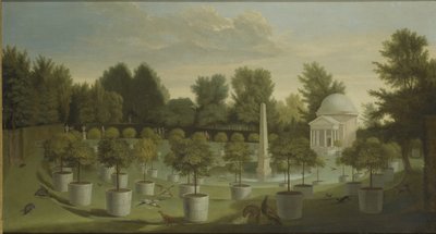 Vista del Jardín del Naranjo, Casa Chiswick de Pieter Andreas Rysbrack