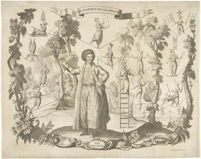 Acróbatas y equilibristas de Pieter Balthasar Bouttats
