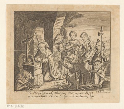 Tentación de San Antonio de Pieter Balthasar Bouttats