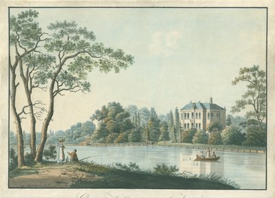 Vista de la casa de Over Holland con casa de té en el Vecht en Nieuwersluis
Over-Holland en el Vecht (título en el objeto) de Pieter Bartholomeusz. Barbiers