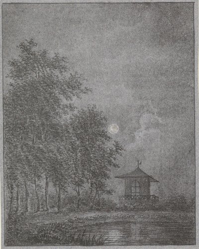 Jardín a la luz de la luna de Pieter Bartholomeusz. Barbiers