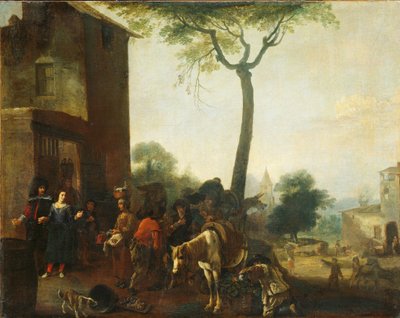 Cosecha de las vides de Pieter Bodding van Laer (manner of)