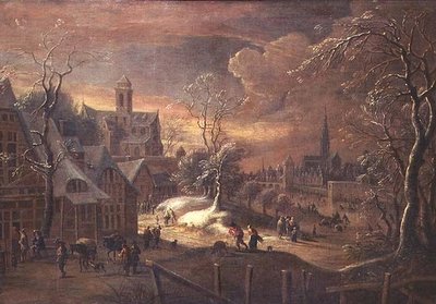 Paisaje nevado de Pieter Bouts