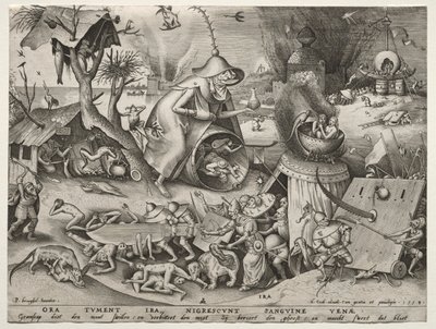 Los siete pecados capitales: Ira de Pieter Bruegel